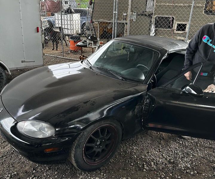 Stolen Mazda Miata Painted Black By Thieves