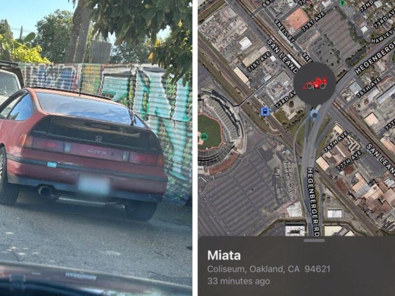 Stolen Mazda Miata Painted Black By Thieves