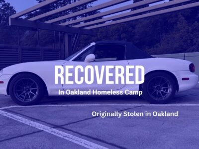 Stolen Mazda Miata Painted Black By Thieves