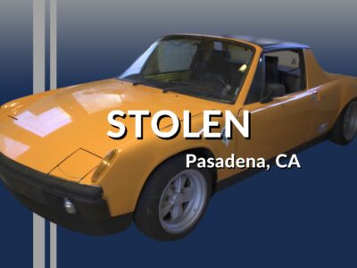 Vanished Canary: Rare 1971 Porsche 914 Disappears in Pasadena